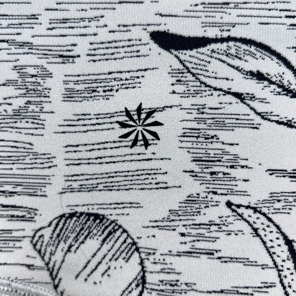 EUC Athleta Elation Jacquard 7/8 Leggings Black Eden Floral Size M - Picture 7 of 8